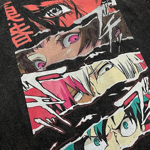 The Legend Warriors Anime Oversized T-Shirt , - Streetwear T-Shirts - Slick Street