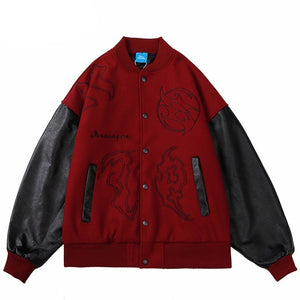 AESUAPRE Variant Symbol Button Up Jacket , - Streetwear Jacket - Slick Street