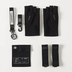Dusk Fingerless Gloves Black, One Size - Streetwear gloves - Slick Street
