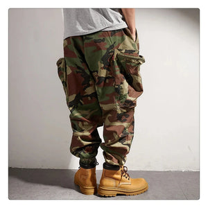Camouflage MP21 Tactical Cargo Pants , - Streetwear Pants - Slick Street