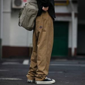 Casual Straight-Leg Trousers , - Streetwear Pants - Slick Street