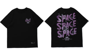 No Big Deal Space Anime T-Shirt Black, M - Streetwear T-Shirts - Slick Street