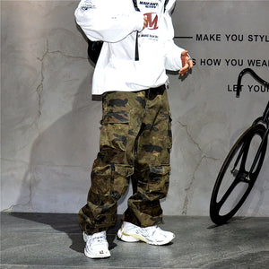 Jungle T24 Camo Cargo Pants , - Streetwear Pants - Slick Street