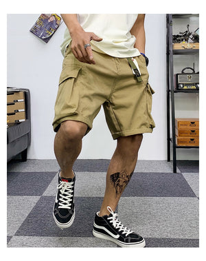 Tactical Multi-Pocket Cargo Shorts , - Streetwear Shorts - Slick Street