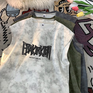 EBAK Tie-dye Sleeveless T-Shirt , - Streetwear T-Shirts - Slick Street