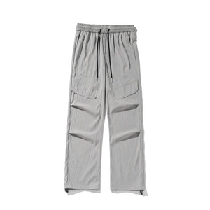 Plain Color Outdoor Straight Pants , - Streetwear Pants - Slick Street