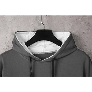 Two Tone Double Layer Style Ripped Hoodie , - Streetwear Hoodie - Slick Street