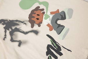 Ghost & The Boy With Heart Graphic T-Shirt , - Streetwear T-Shirts - Slick Street