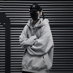 Plain Color Knit Style Pullover Hoodie , - Streetwear Hoodie - Slick Street