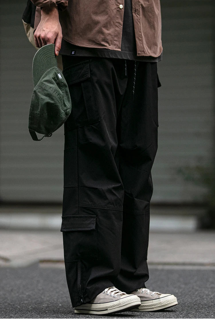 Ankle Zipper Style Cargo Pants , - Streetwear Pants - Slick Street