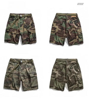 Camouflage Army Combat Style Shorts , - Streetwear Shorts - Slick Street