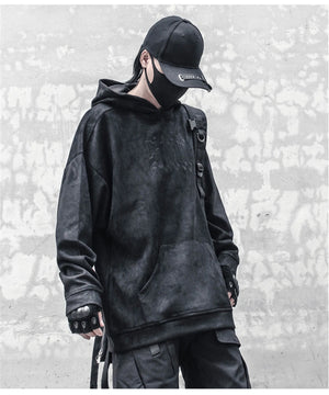 Sun AA Techwear Pullover Hoodie , - Streetwear Hoodie - Slick Street