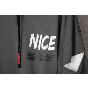 Two Tone Double Layer Style Ripped Hoodie , - Streetwear Hoodie - Slick Street