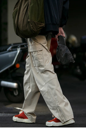 Ankle Zipper Style Cargo Pants , - Streetwear Pants - Slick Street