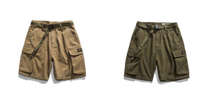 Tactical Multi-Pocket Cargo Shorts , - Streetwear Shorts - Slick Street