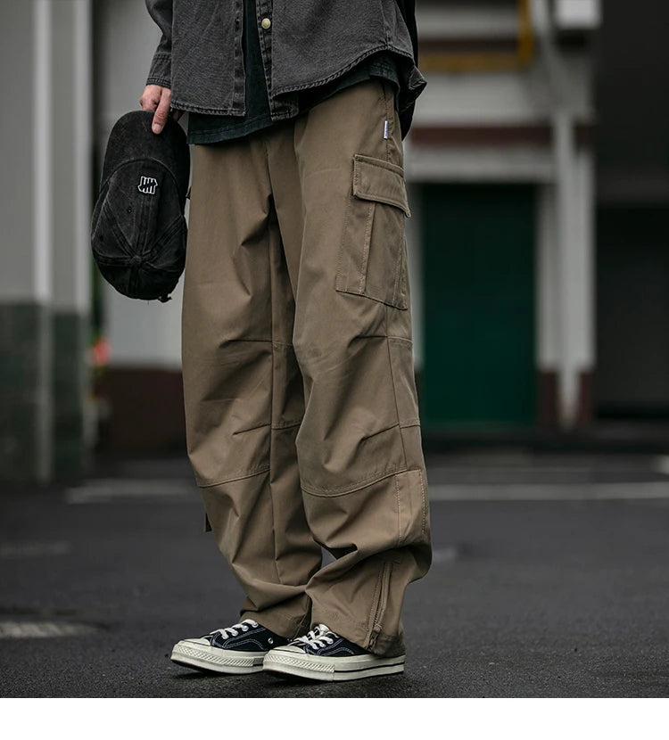 Ankle Zipper Style Cargo Pants , - Streetwear Pants - Slick Street