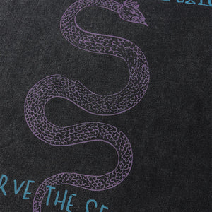 Serve The Servants Snake Graphic T-Shirt , - Streetwear T-Shirts - Slick Street