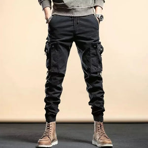 Tactical Slim Cargo Pants Black, XS - Streetwear Pants - Slick Street