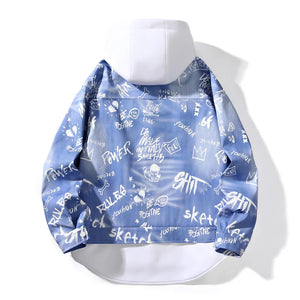 Graffiti Black Graphic Design Hoodie , - Streetwear Hoodie - Slick Street