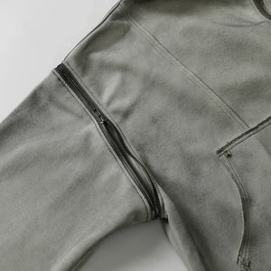 T2 Rivet Zipper Hoodie , - Streetwear Hoodie - Slick Street