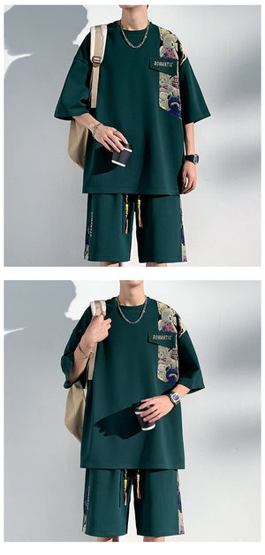 ROMANTIC Plushy Bear Shoulder Patch Tracksuit , - Streetwear Tracksuits - Slick Street