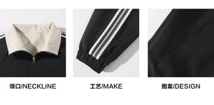 Color Block Reversible Zipper Jacket , - Streetwear Jacket - Slick Street