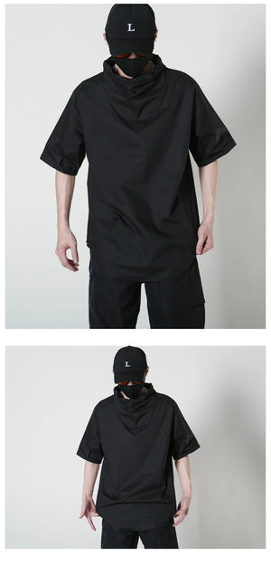 AW1 Techwear Turtleneck Shirt , - Streetwear T-Shirts - Slick Street