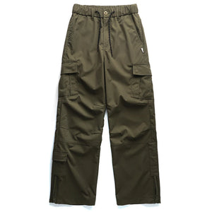 Ankle Zipper Style Cargo Pants Army green, XS - Streetwear Pants - Slick Street