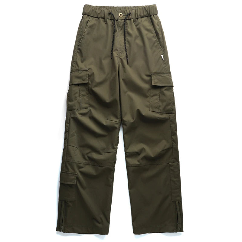 Ankle Zipper Style Cargo Pants Army green, XS - Streetwear Pants - Slick Street