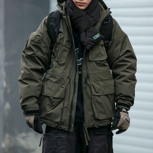 New Heights VA1 Hiking Multi-Pocket Puffer Jacket , - Streetwear Jacket - Slick Street