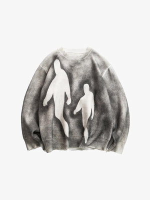 Phantom Ghost Sweatshirt gray, XS - Streetwear Sweatshirts - Slick Street