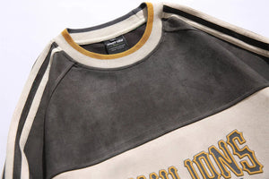 UNILIONS Color Block Pullover Sweatshirt , - Streetwear Sweatshirts - Slick Street