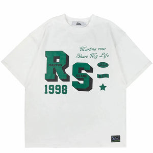 1998 Share My Life Loose T-Shirt White, XS - Streetwear T-Shirts - Slick Street