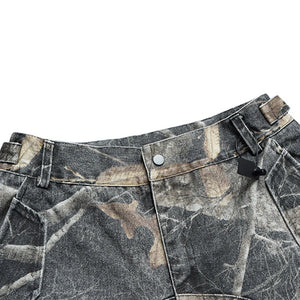 Hunting Camo Cargo Shorts , - Streetwear Shorts - Slick Street
