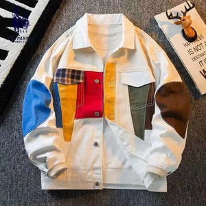 Color Block Multi Patchwork Jacket , - Streetwear Jacket - Slick Street