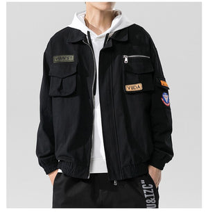 Double Welt Pocket Zipper Style Jacket , - Streetwear Jacket - Slick Street