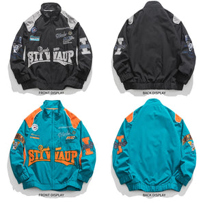 Stiwaup Racing Windbreaker Jacket , - Streetwear Jacket - Slick Street