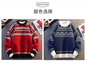 Native Art Knitwear O-Neck Sweater , - Streetwear Sweater - Slick Street