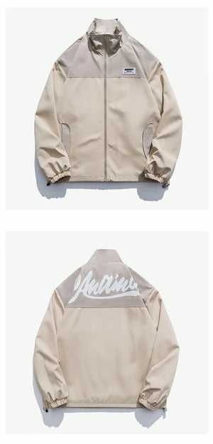 AMAIMON Stand-Up Collar Windbreaker Jacket , - Streetwear Jacket - Slick Street