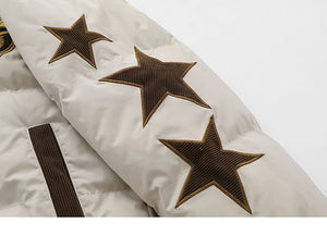 Campblue Narrator Star Patchwork Jacket , - Streetwear Jacket - Slick Street