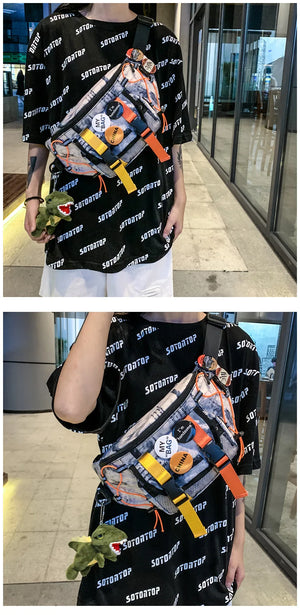 All Purpose Tie-Die Waist Bag , - Streetwear Bag - Slick Street