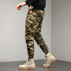 Drawstring Combat Military Cargo Pants , - Streetwear Pants - Slick Street