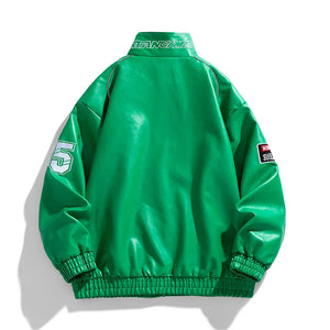 MEPI-TANG Leather Jacket , - Streetwear Jacket - Slick Street