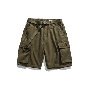Tactical Multi-Pocket Cargo Shorts Army green, S - Streetwear Shorts - Slick Street
