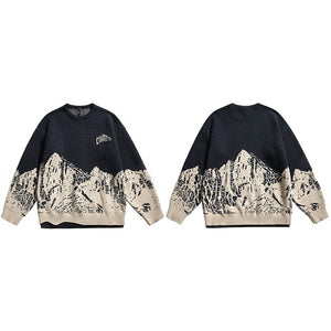 CORRECTS The Glorious Mountain Graphic Sweater , - Streetwear Sweater - Slick Street