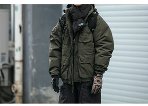 New Heights VA1 Hiking Multi-Pocket Puffer Jacket , - Streetwear Jacket - Slick Street