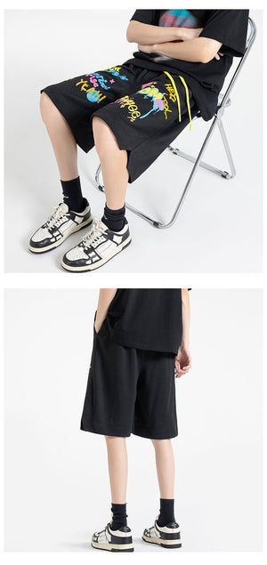 SAVAGE Colorful Neon Style Shorts , - Streetwear Shorts - Slick Street