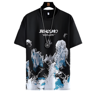 Elegant Acrylic Paint T-Shirt , - Streetwear T-Shirts - Slick Street
