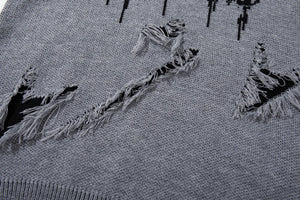 RA Distressed Sweatshirt , - Streetwear Sweatshirts - Slick Street