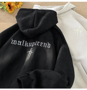 Malk Up Trend Suede Hoodie , - Streetwear Hoodie - Slick Street